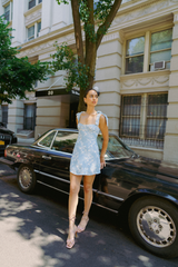 May Mini Dress - Sky