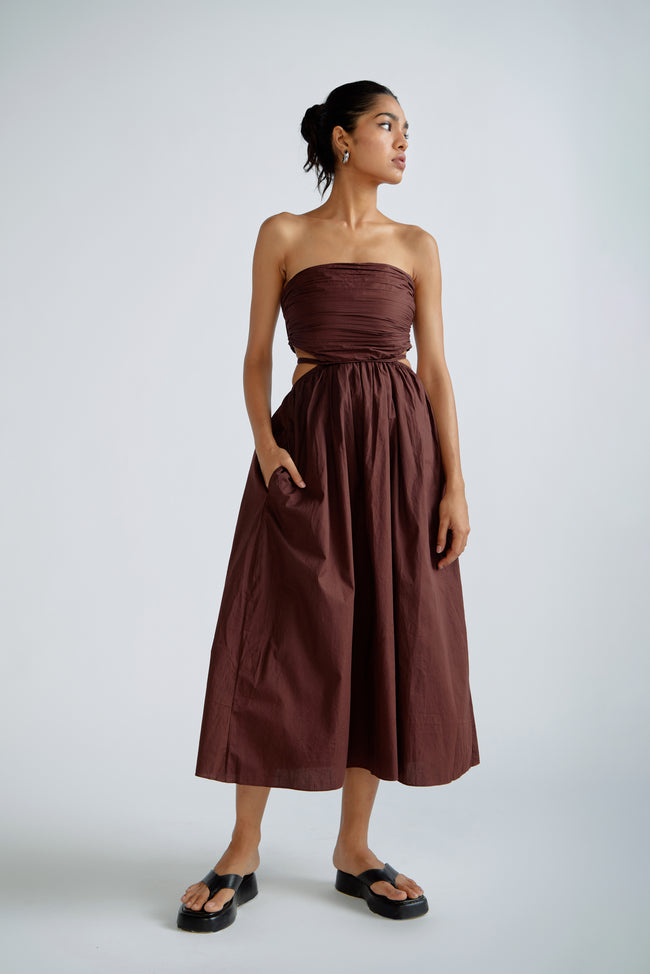 Savannah Dress - Chocolate